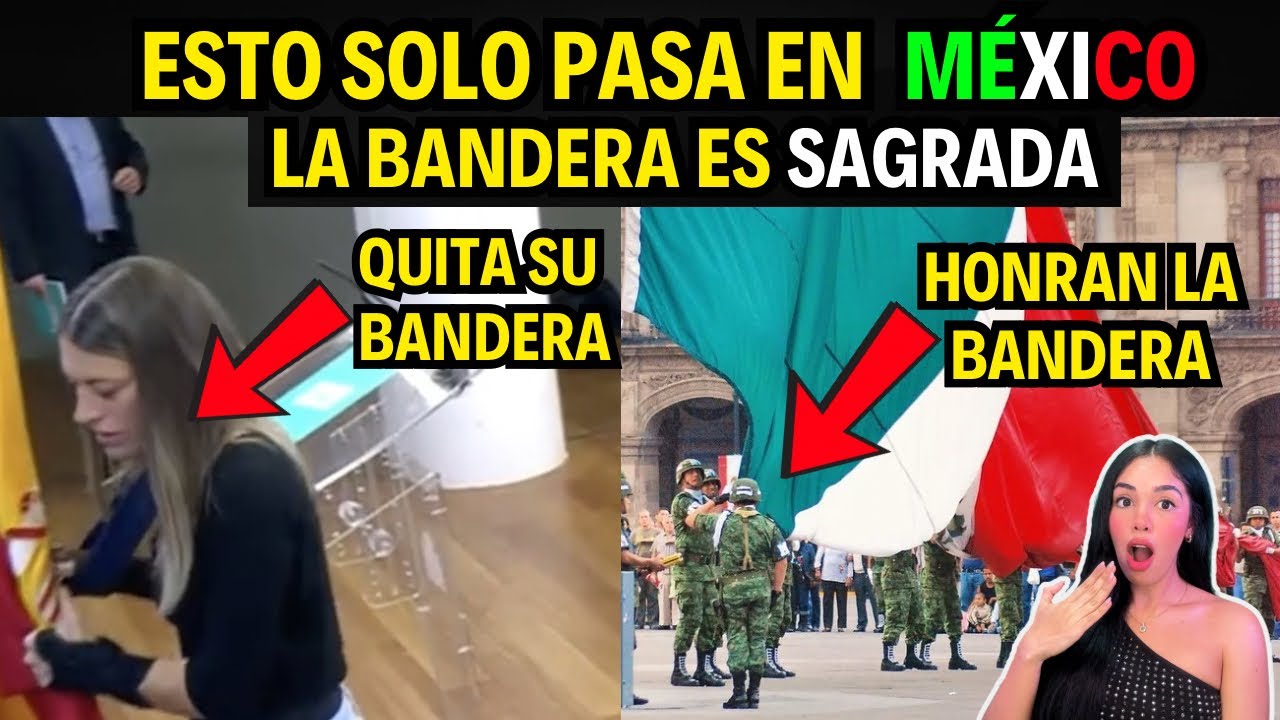 ВАЖНАЯ РАЗНИЦА! ИСПАНИЯ НЕ УВАЖАЕТ СВОЙ ФЛАГ, А МЕКСИКА ГОРДОСТЬЮ ЕГО ЗАЩИЩАЕТ 🇲🇽😱