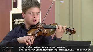 Anatol Janos Toth Performs Beethovens Sonata No. 5, Spring Op. 24