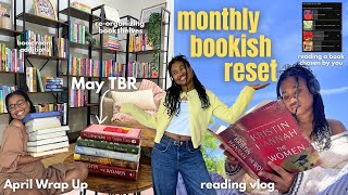 bookish reset! 📚✨ reading a book YOU chose, bookshelves, april wrap up, may tbr, book room additions