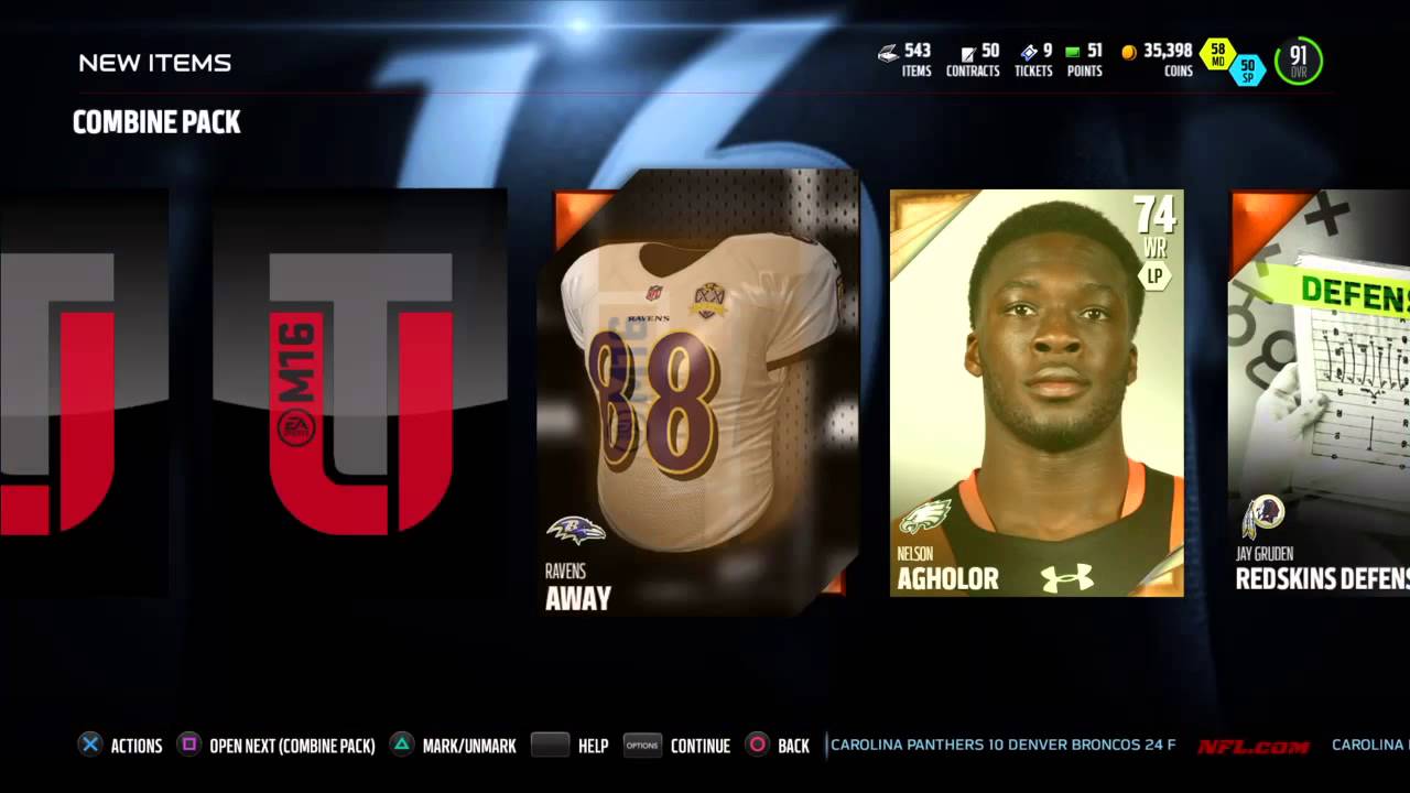 Combine Pack Opening