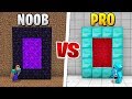 Minecraft - NOOB VS PRO (Secret Portal in Minecraft)