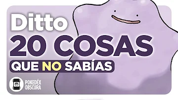 20 cosas que NO SABÍAS sobre DITTO | Pokédex Obscura