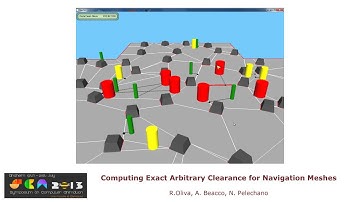 Computing Exact Arbitrary Clearance for Navigation Meshes (Fastforward video)