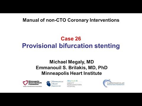 Case 26: PCI Manual: Provisional bifurcation stenting
