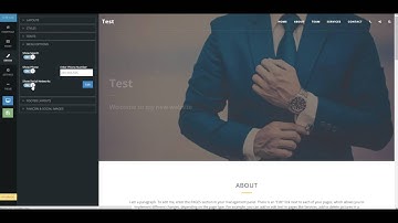SITE123 - How to set Social media icons, Search box tool and Clickable phone icon in the menu