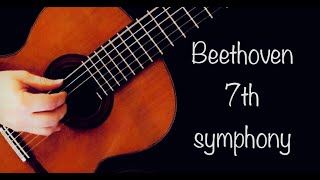 Video thumbnail of "Beethoven's 7th Symphony [Allegretto] for Classical Guitar - Rolf van Meurs"