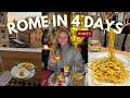 ROME VLOG - PART 1 | Hotel tour, dreamy Airbnb in Rome, food shopping + restaurants