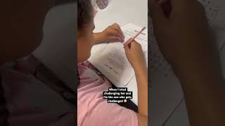 Crossword puzzles have helped her focus. This one was a challenge. But she did great 👍