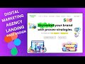 DIGITAL MARKETING AGENCY LANDING PAGE| BEGINNER TUTORIAL| UI DESIGN