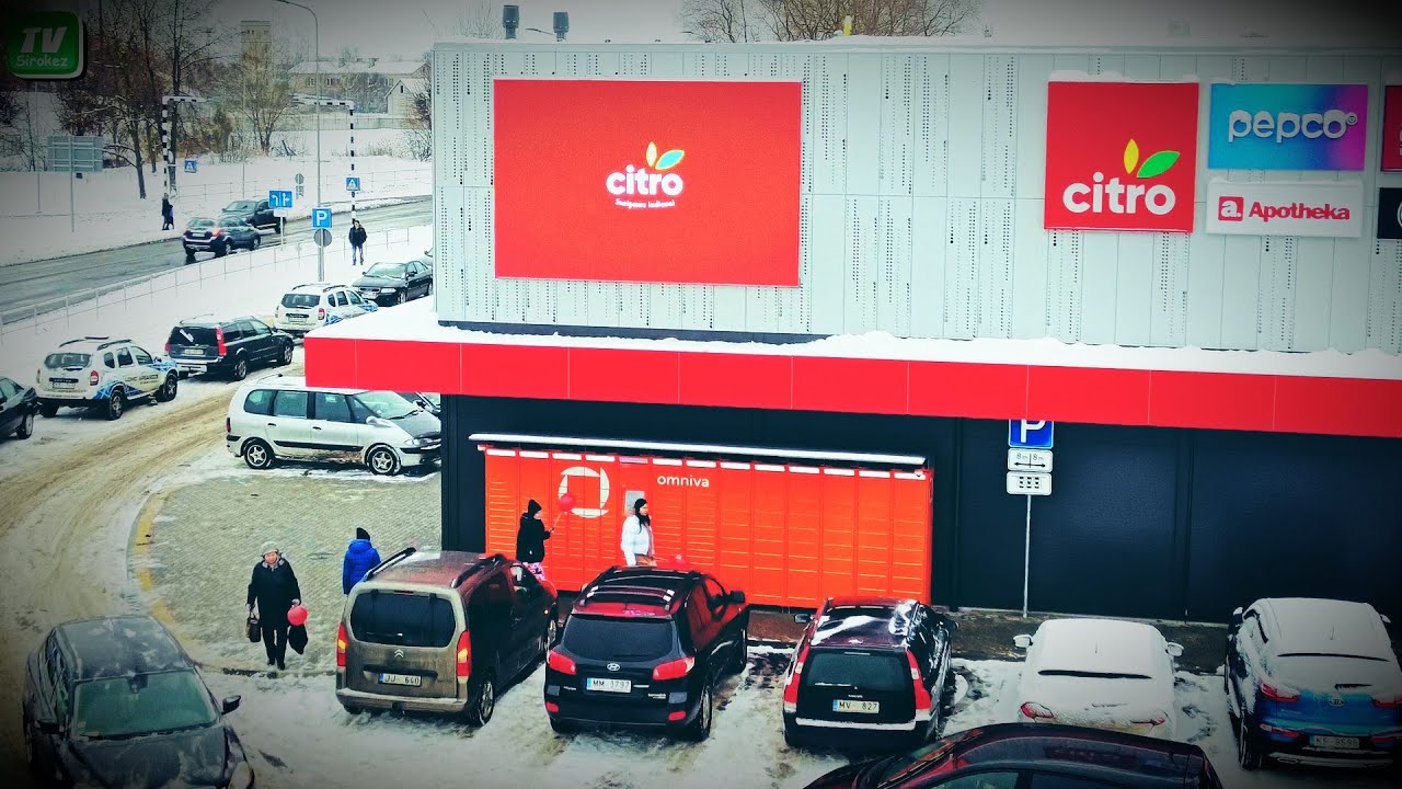 Новый торговый центр открыт. Ул. Стацияс.