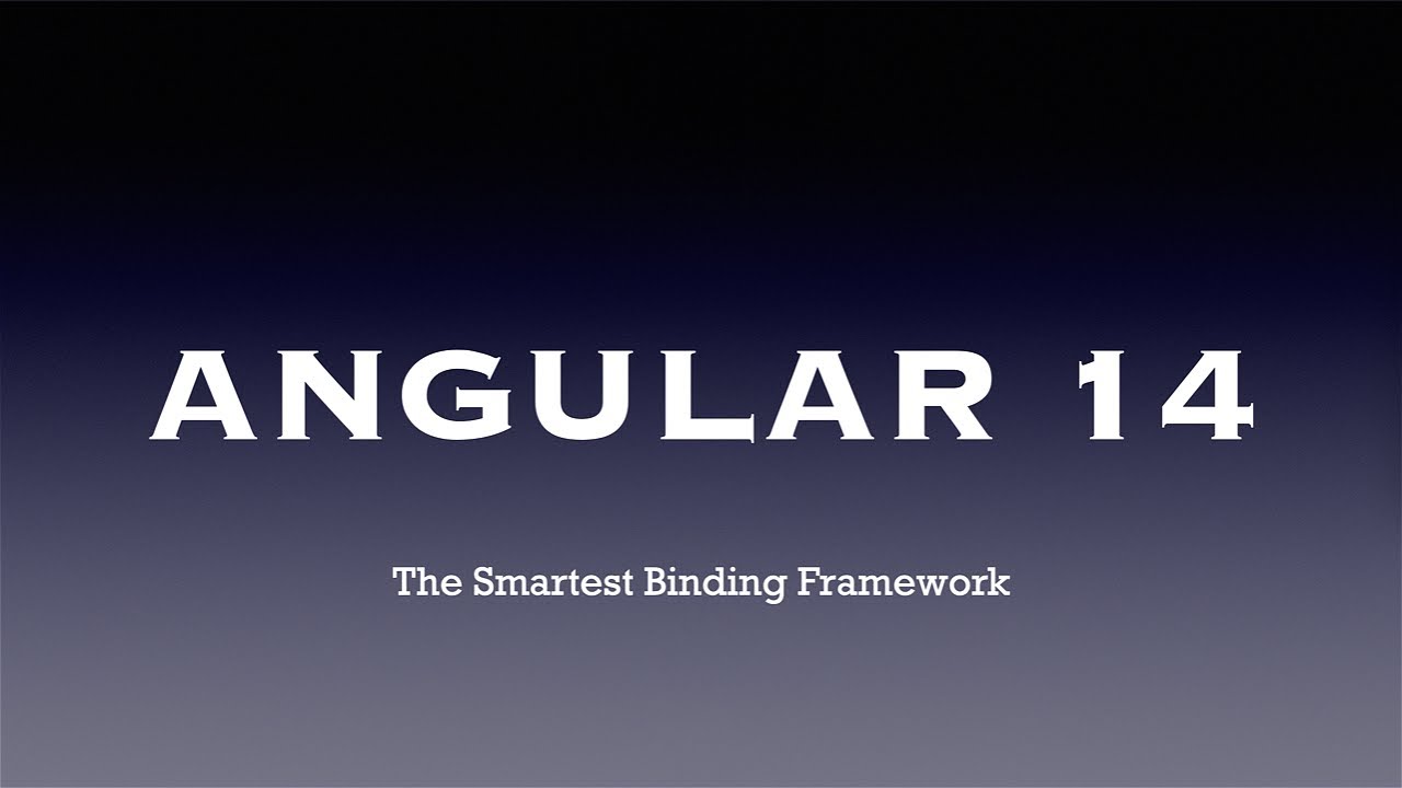 Angular 14 - Basic Building Blocks Of Angular - YouTube