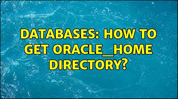 Databases: How to get Oracle_Home directory?