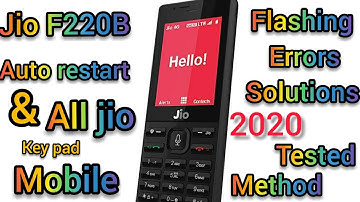 ##ALL_JIO_Mobiles_Flashing_Error_&_JIO_F220B_Auto_Restart_Solution_in_Hindi_2020_Working_METHOD_100%