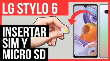 🍋Como INSERTAR tarjetas SIM y MICRO SD, LG STYLO 6