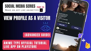 How to Create View Profile as Visitor Feature in #flutterflow  | Social Media App Tutorial 2025