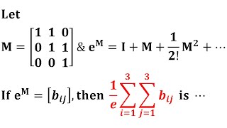 Linear Algebra NAT Question MA University Entrance Exam DU Gate 2016 Mathematics Solution