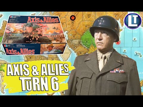 AXIS & ALLIES Full Game PLAYTHROUGH Part 6 / Example of Play