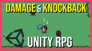 Apply Damage and Knockback to Enemies or Players in Unity 2022 2D Action RPG Tutorial screenshot 3