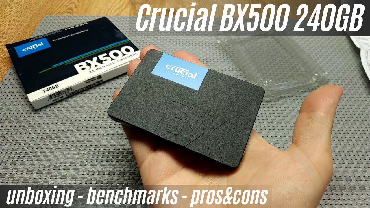 Crucial BX500 240GB, 480GB and 1TB SSD Review
