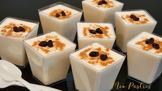 POSTRE CREMOSO DE ARROZ CON LECHE!! FACIL Y DELICIOSO, postre con pocos ingredientes.