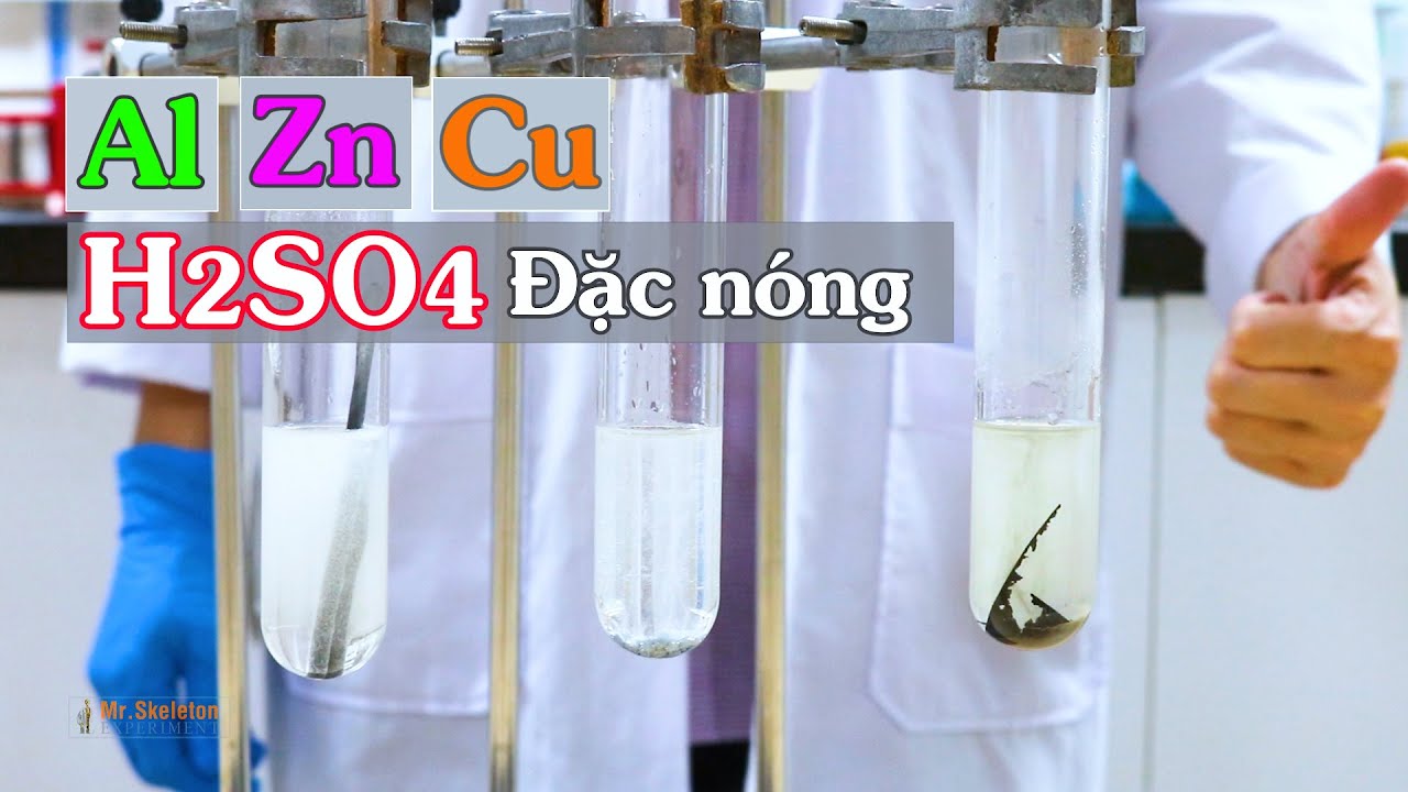 Kim loại Al, Zn, Cu tác dụng với H2SO4 đặc nguội ... - YouTube