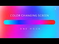 Led lights  smooth color changing screen  with lofi hip hop music  one hour