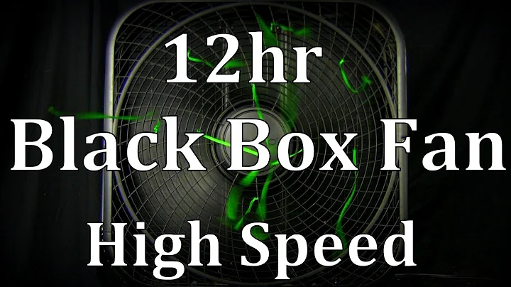 12hr Black Box Fan High Speed "Sleep Sounds" ASMR