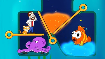 Save the fish fishadom Ios gameplay Walkthrough part 53