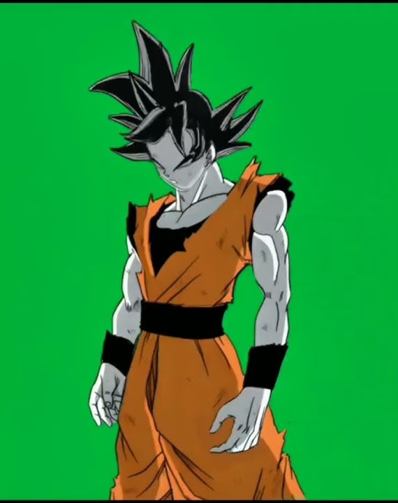 goku manga animation green screen
