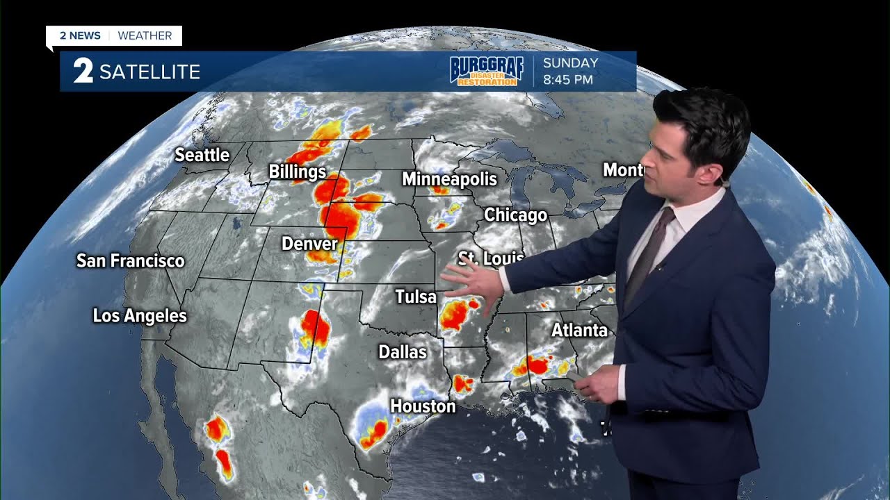 Hot and humid this week with more showers - YouTube