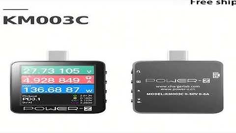 A must-have product! Power-Z KM003C Portable Type-C Fast Charging Tester PD3.1 QC5.0 240W Mxa Digi