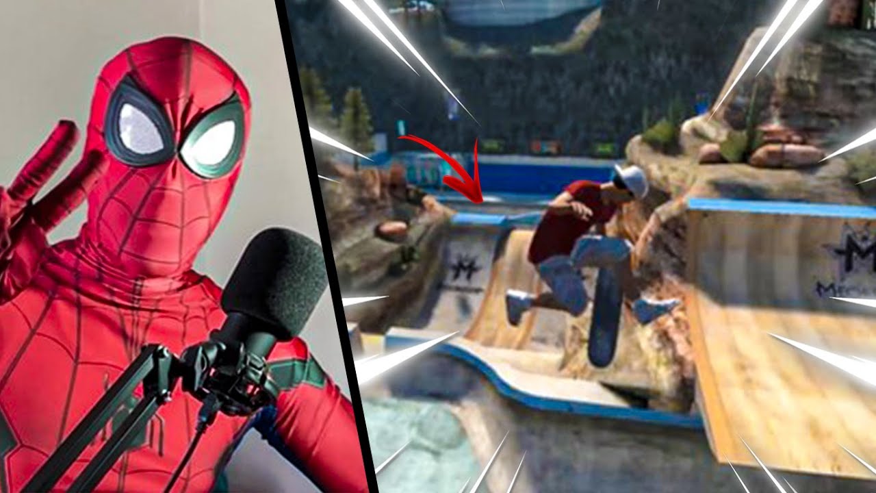 RETOS IMPOSIBLES VESTIDO DE SPIDER-MAN!! | Skate 3 Challenges #4