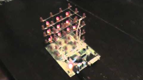 Basic Stamp 3x4x4 LED array Multiplexed