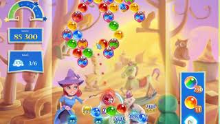 Bubble Witch 2 Saga Level 3216 with no booster & 4 bubbles left