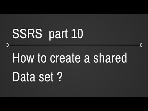 SSRS Shared Dataset Part 10