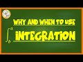 Why when and how to use integration in physics  integration as area under a graph