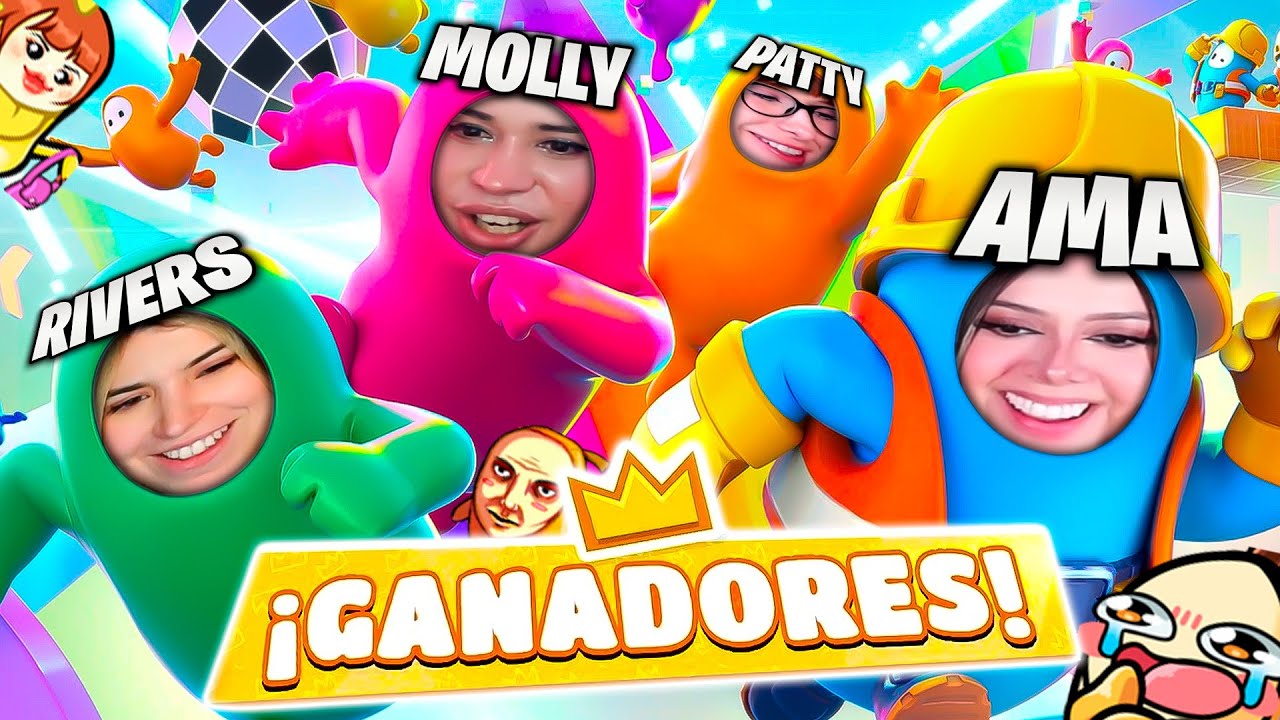 FALL GUYS CON RIVERS, AMA Y PATTY 😂😂