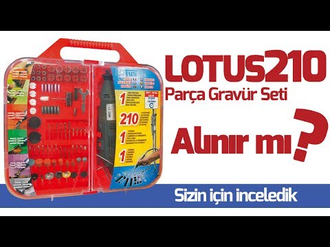 LOTUS 210 Parça Gravür Ve Hobi Matkabını İnceledik