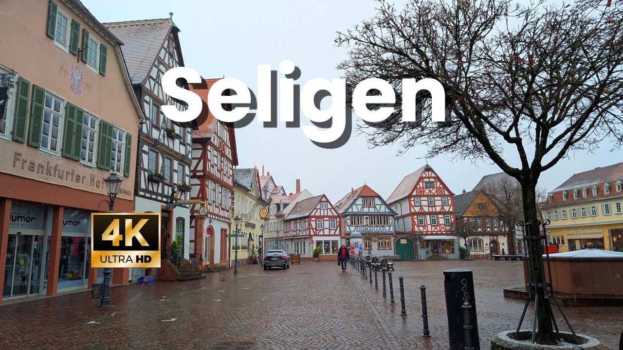 Walking Tour in Seligen City Germany, 4K 