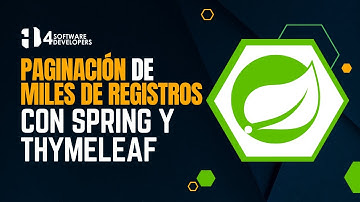Paginación de miles de registros con Spring Boot, Thymeleaf y Bootstrap | 4SoftwareDevelopers