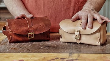 Finally! A SIMPLE Leather Dopp Kit (PATTERN/TUTORIAL)