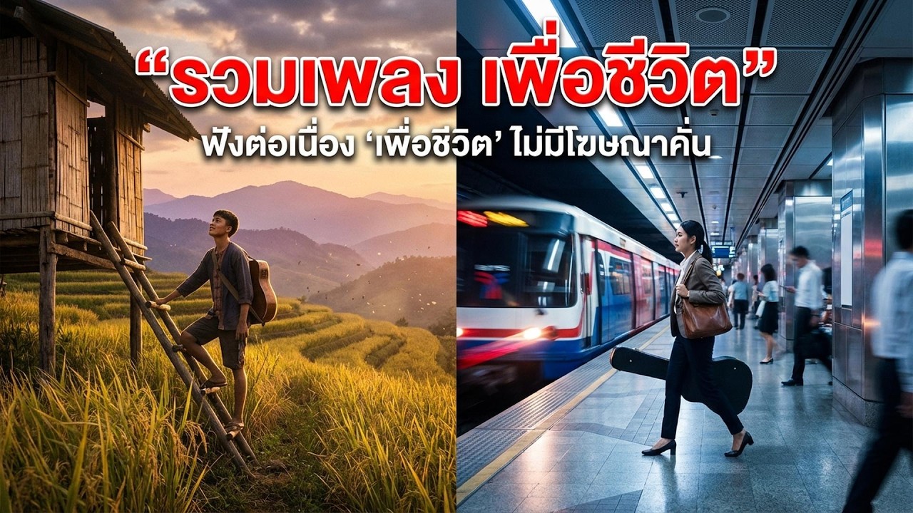 รวมเพลงเพื่อชีวิต - ใหม่ล่าสุด ฟังเพลินยาวๆ ไม่มีโฆษณาคั่นบ่อย