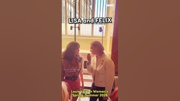 Lisa and Felix at the Louis Vuitton Paris Fashion Week 2025 #lisa #felix #paris