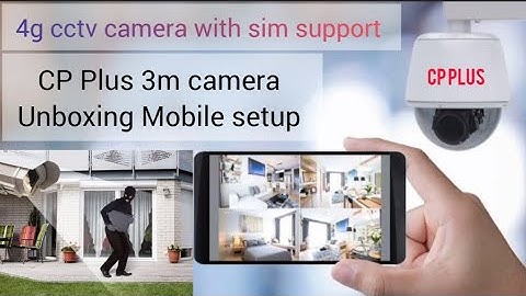 4g camera with sim card [CP Plus 3m]wifi camera security camera