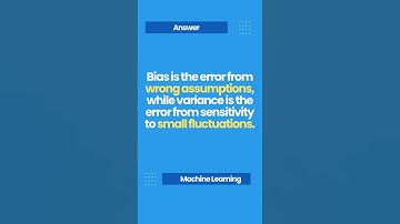 Bias vs. Variance in Machine learning  #machinelearning #datascience #aiexplained #shorts