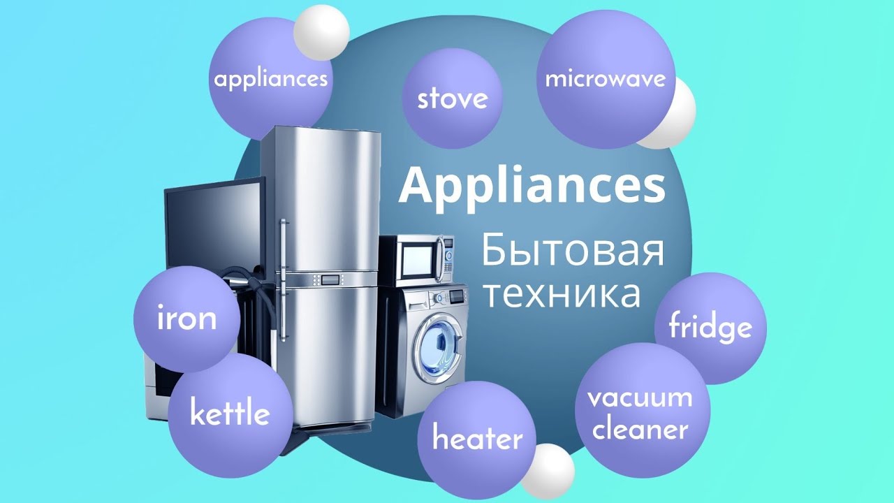 Бытовая техника на английском языке. Учим английские слова. - YouTube