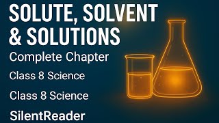 Class 8 Science Chapter 9 | Solute, Solvent & Solutions Complete Chapter | SilentReader Science