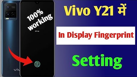 Vivo Y21 in display fingerprint setting | Vivo y21 me in display fingerprint Kaise lagaen | Vivo y21