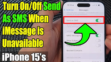 iPhone 15/15 Pro Max: How to Turn On/Off Send As SMS When iMessage is Unavailable