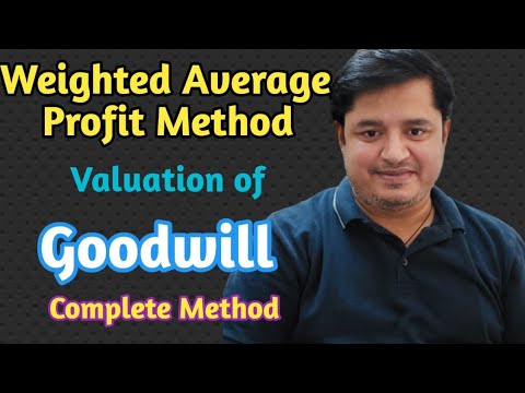Weighted Average Profit Method || Valuation of Goodwill || #Goodwill # ...
